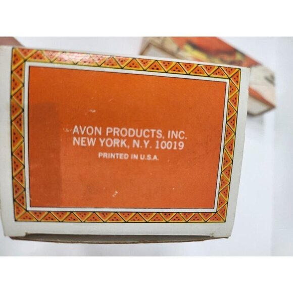 VINTAGE Avon 72 Indian Chieftain Spicy Aftershave Head Bottle Glass Decanter - Picture 3 of 7